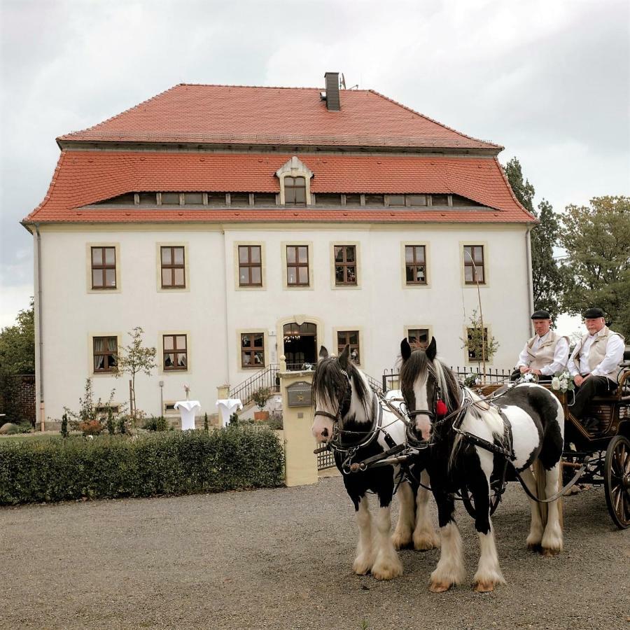 Herrenhaus Kunzwerda Bei Torgau - Aparthotel, Boardinghouse, Wohnen Auf Zeit Luaran gambar